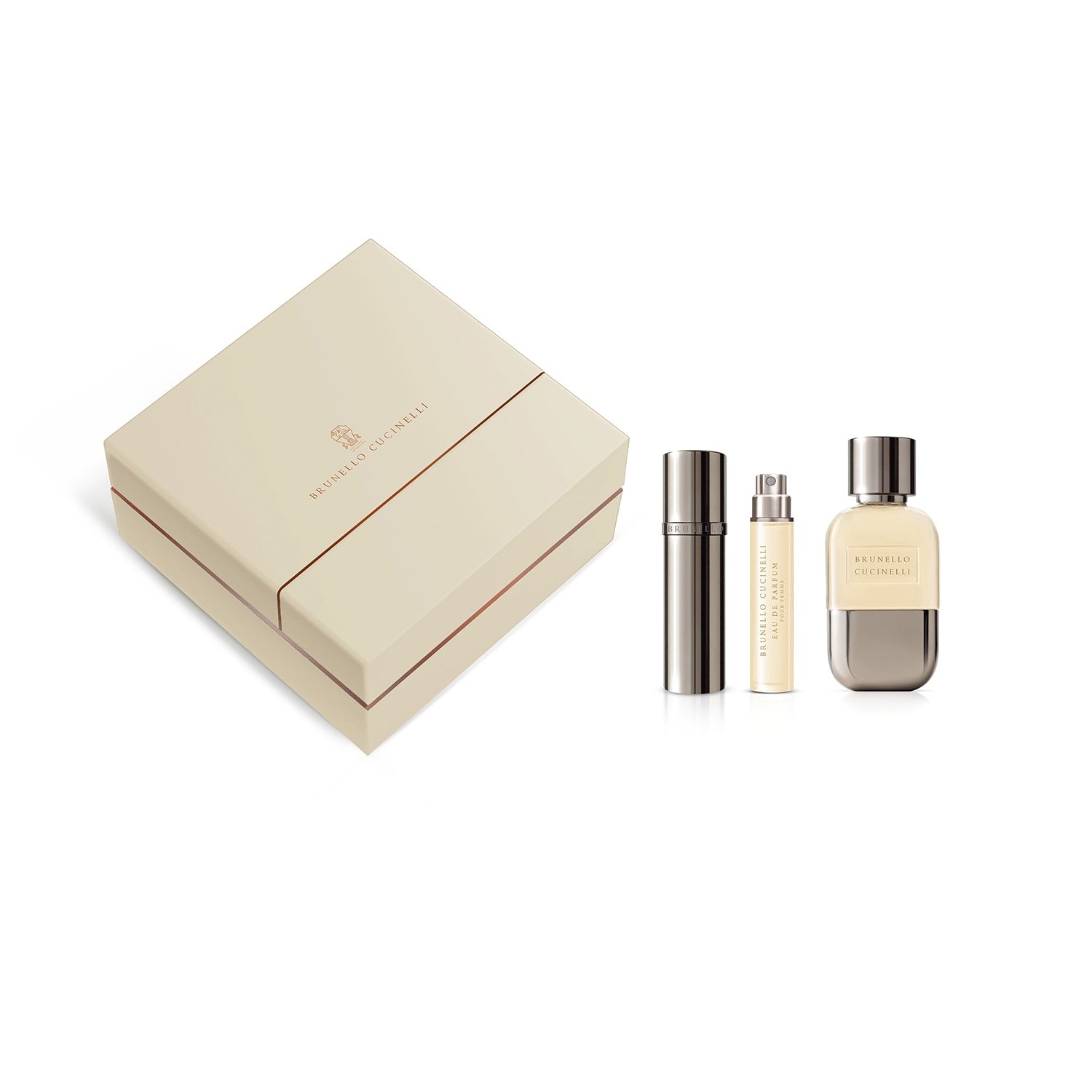 BRUNELLO CUCINELLI | Signature EDP Pour Femme Travel Set | Transparent