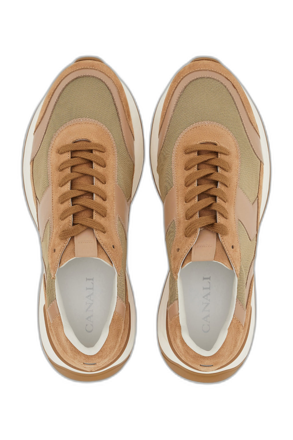 CANALI | Nylon & Suede Sneaker | Brown