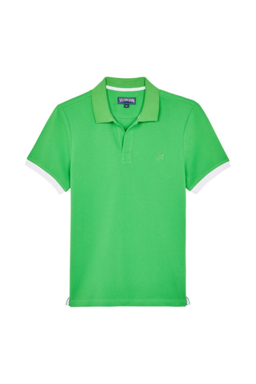 VILEBREQUIN Grass Green Polo With Contrast Trims