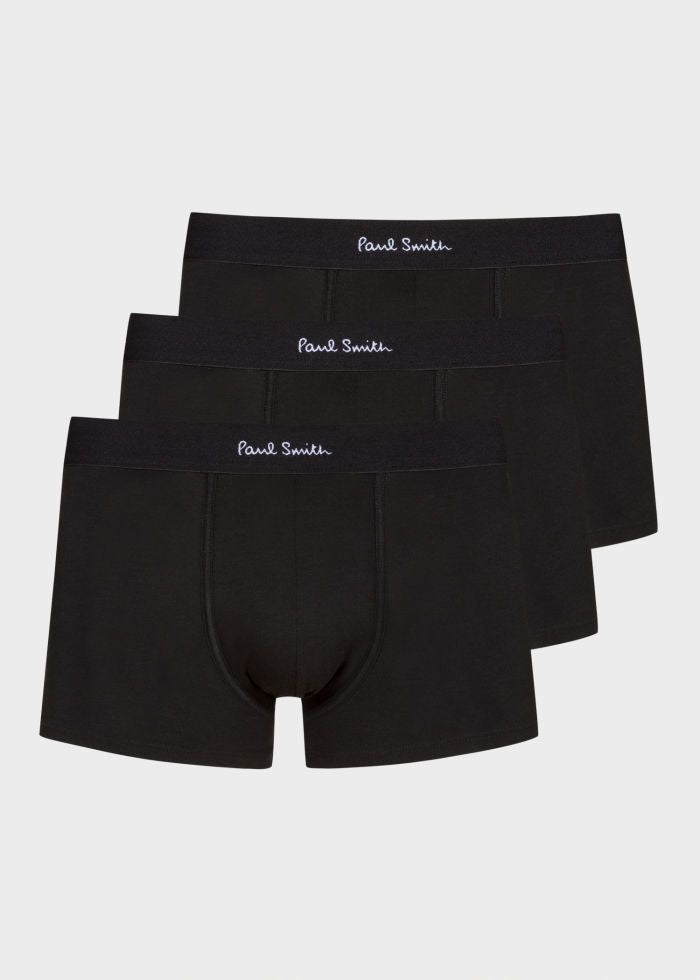 PAUL SMITH | Set Of 3 Plain Boxers | Black
