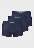 PAUL SMITH | Set Of 3 Plain Boxers | Navy