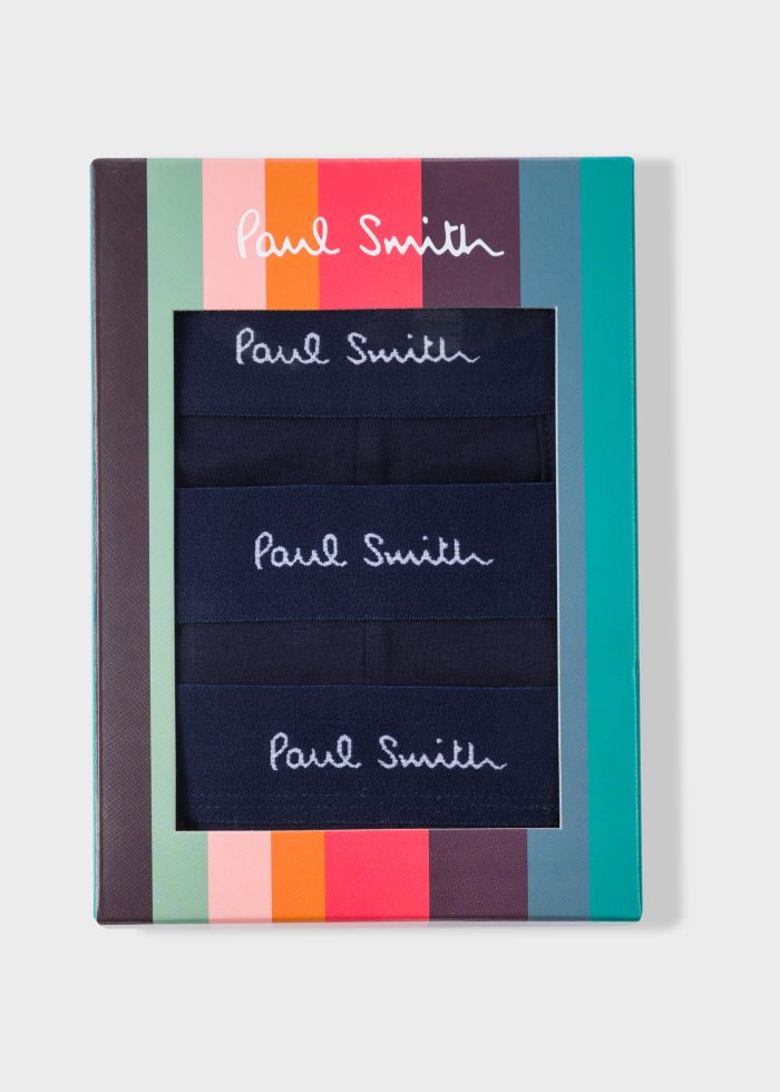 PAUL SMITH | Set Of 3 Plain Boxers | Navy