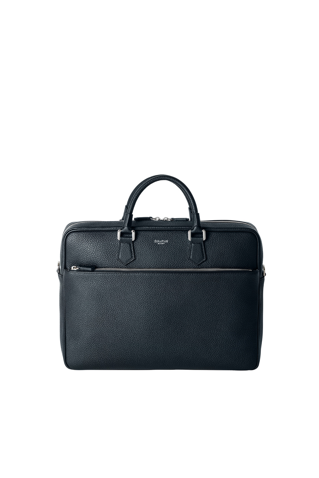 SERAPIAN | Slim Briefcase | Midnight Blue