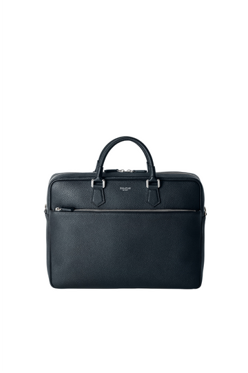 SERAPIAN Midnight Blue Slim Briefcase