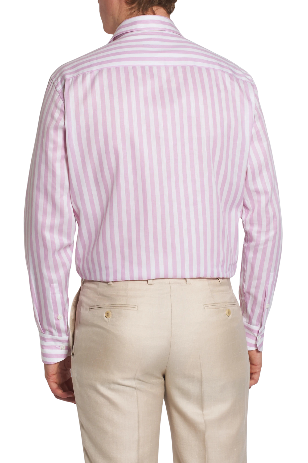 BRIONI | Casual Collar Striped Shirt | Lilac