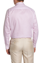 BRIONI | Casual Collar Striped Shirt | Lilac