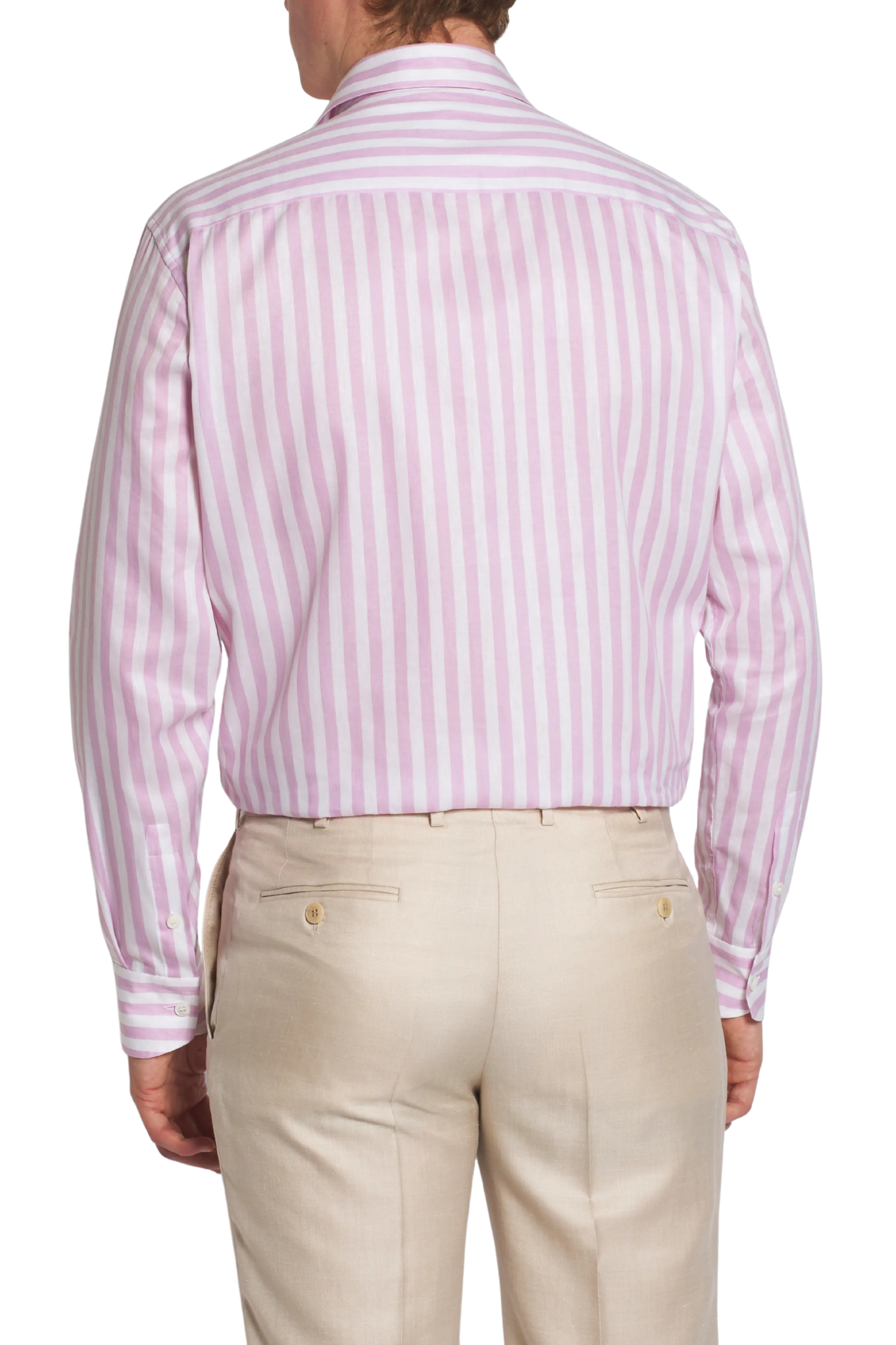 BRIONI | Casual Collar Striped Shirt | Lilac