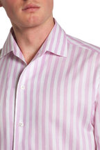 BRIONI | Casual Collar Striped Shirt | Lilac