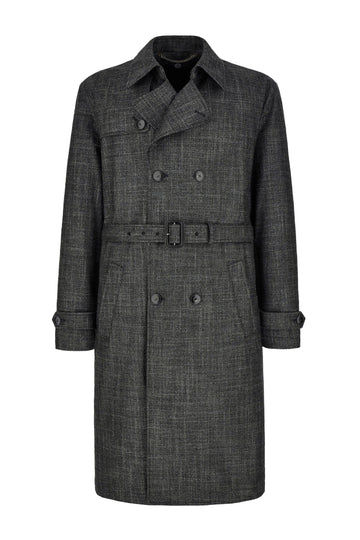 CANALI Charcoal 90th Anniversary Trench Coat