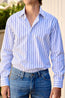 BRIONI | Brunico Alternating Striped Shirt | Blue