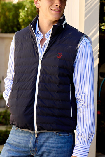 BRUNELLO CUCINELLI Dark Blue Sporty Gilet