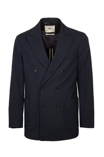 ALTEA Navy Seersucker Jacket