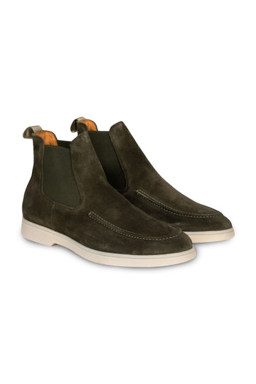AURELIEN Olive City Chelsea Boots