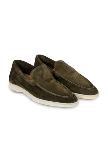 AURELIEN Olive Yacht Loafer