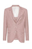 BRUNELLO CUCINELLI | Wool Linen And Silk Jacket | Red & Cream