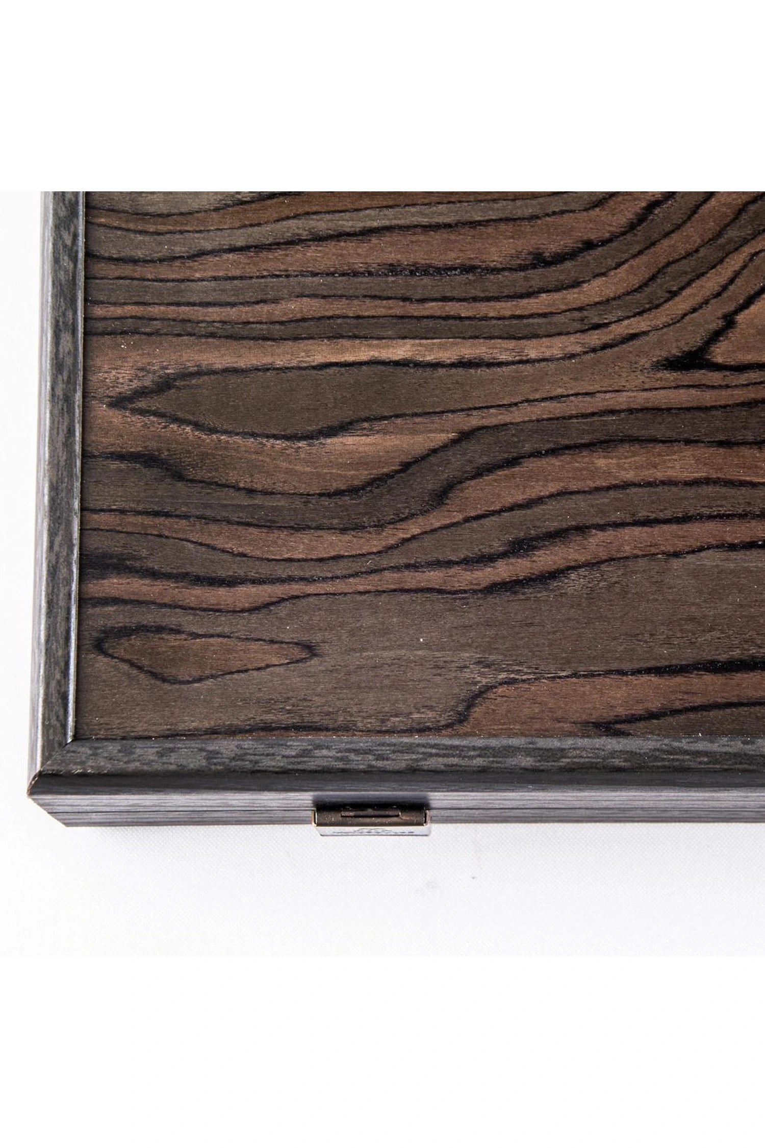 MANOPOULOS | Backgammon Set Ebony Burl 48x30cm | Brown