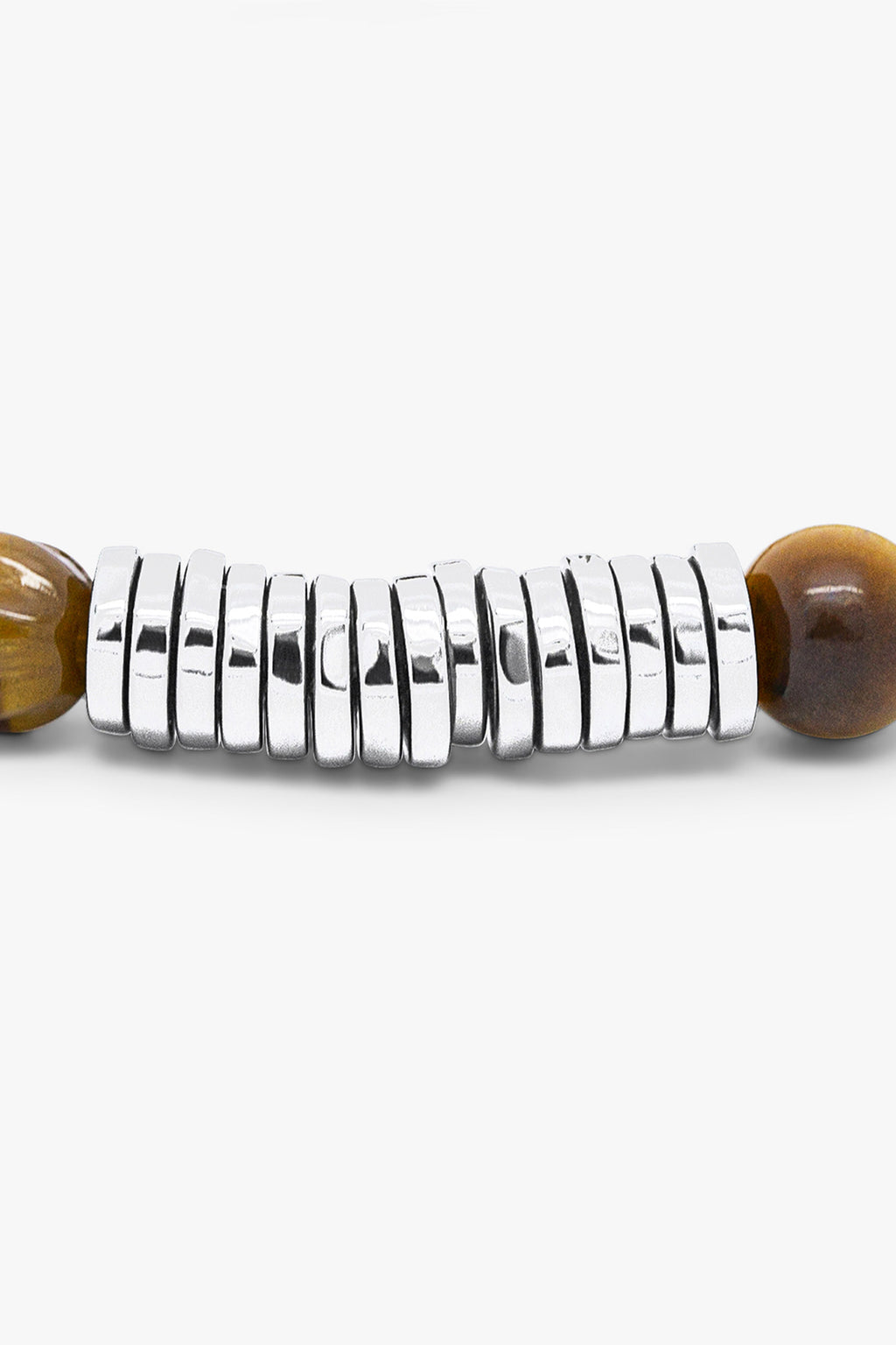 TATEOSSIAN | Semi Precious Beads Bracelet With Silver Discs | Multi