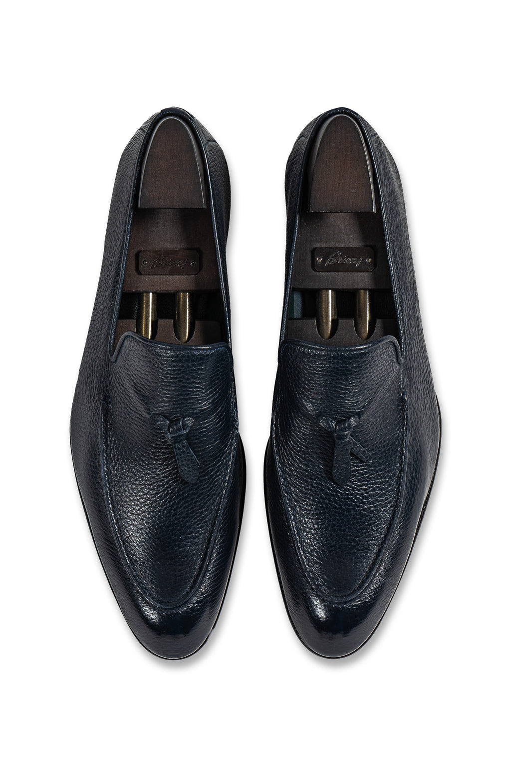 BRIONI | Leather Lukas Loafer | Navy