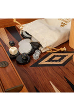 MANOPOULOS | Rosewood Backgammon Set 48x26cm | Tan