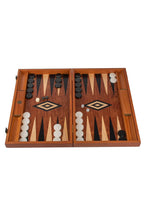 MANOPOULOS | Rosewood Backgammon Set 48x26cm | Tan