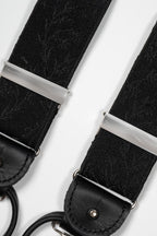 ALBERT THURSTON | Floral 2-in-1 Braces | Black