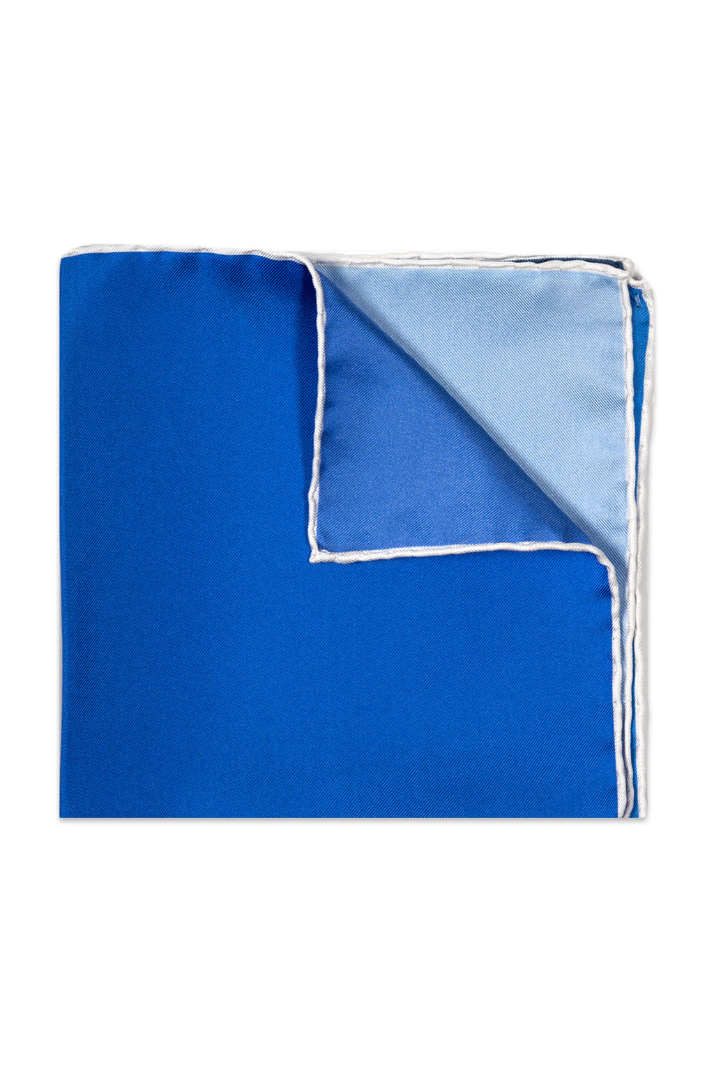 ASCOT | 4-Tone Silk Pocket Square | Blue