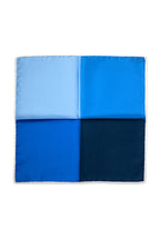 ASCOT | 4-Tone Silk Pocket Square | Blue