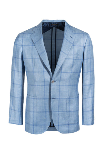 BRIONI Blue Check Jacket