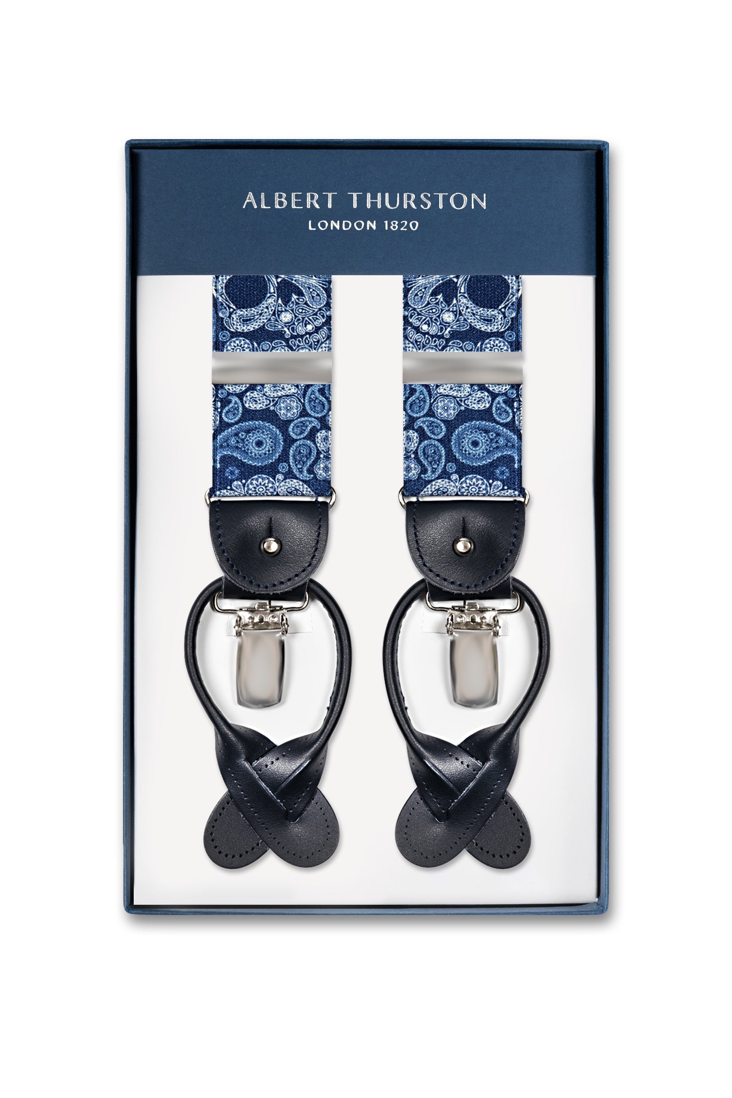 ALBERT THURSTON | Skulls 2-In-1 Braces | Navy