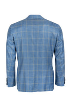 CANALI | Yellow Check Jacket | Sky Blue