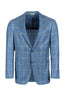 CANALI | Yellow Check Jacket | Sky Blue
