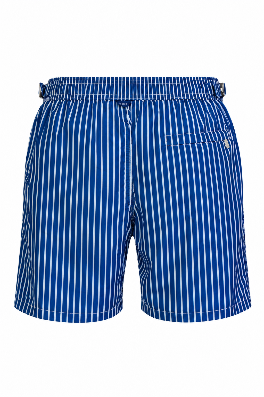 FEDELI | Daniel Striped Swim Shorts | Navy
