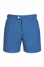 FEDELI | Daniel Striped Swim Shorts | Navy