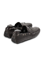 BRIONI | Leather Geronimo Driving Loafers | Chocolate
