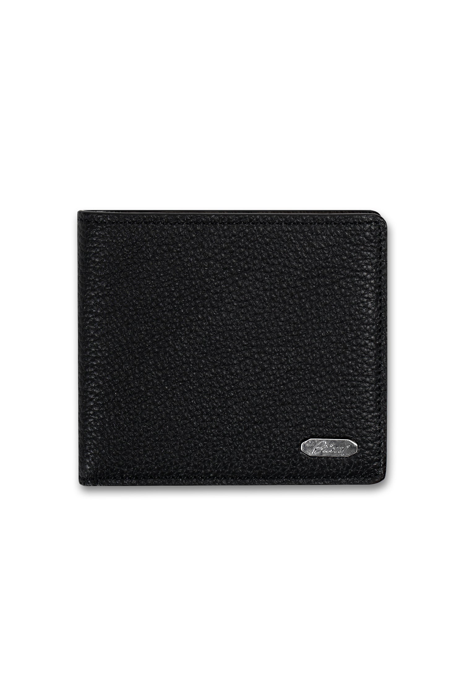 BRIONI | Bi-Fold Calfskin Wallet | Black