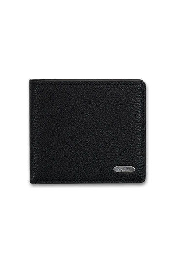 BRIONI Black Bi-Fold Calfskin Wallet