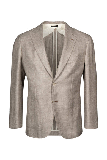 BRIONI Light Brown Plume Woven Jacket