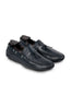 BRIONI | Leather Geronimo Driving Loafers | Navy