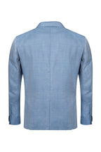 BRIONI | Plume Herringbone Jacket | Pale Blue