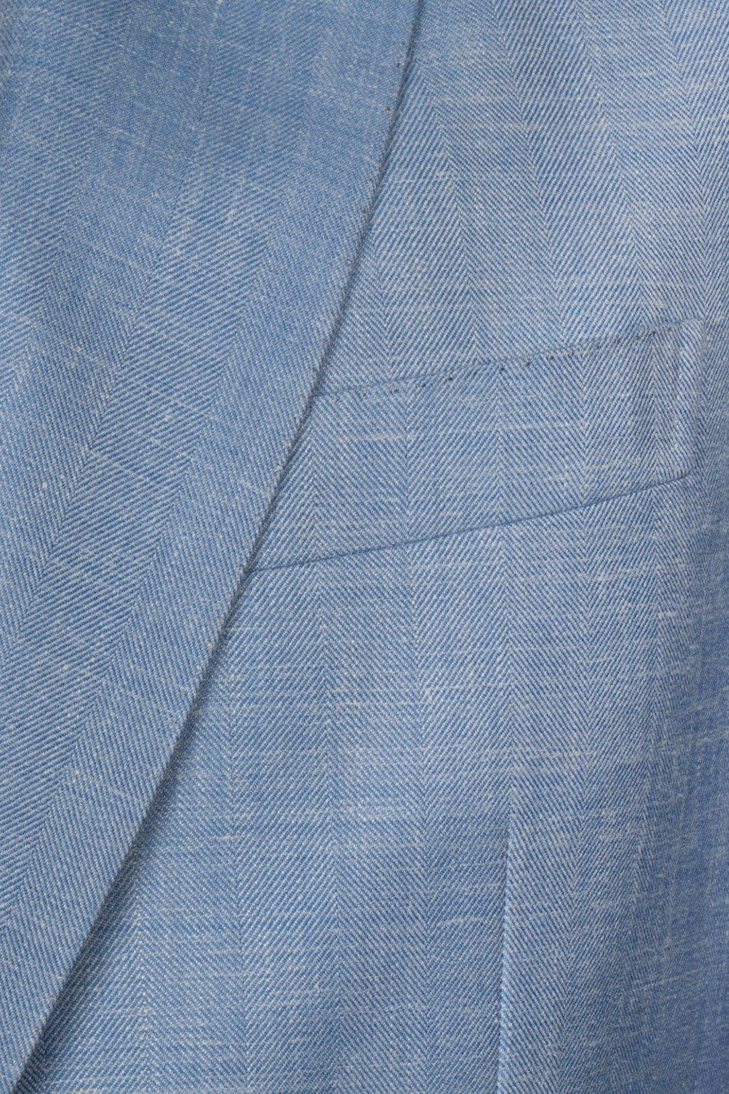 BRIONI | Plume Herringbone Jacket | Pale Blue