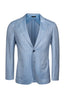 BRIONI | Plume Herringbone Jacket | Pale Blue