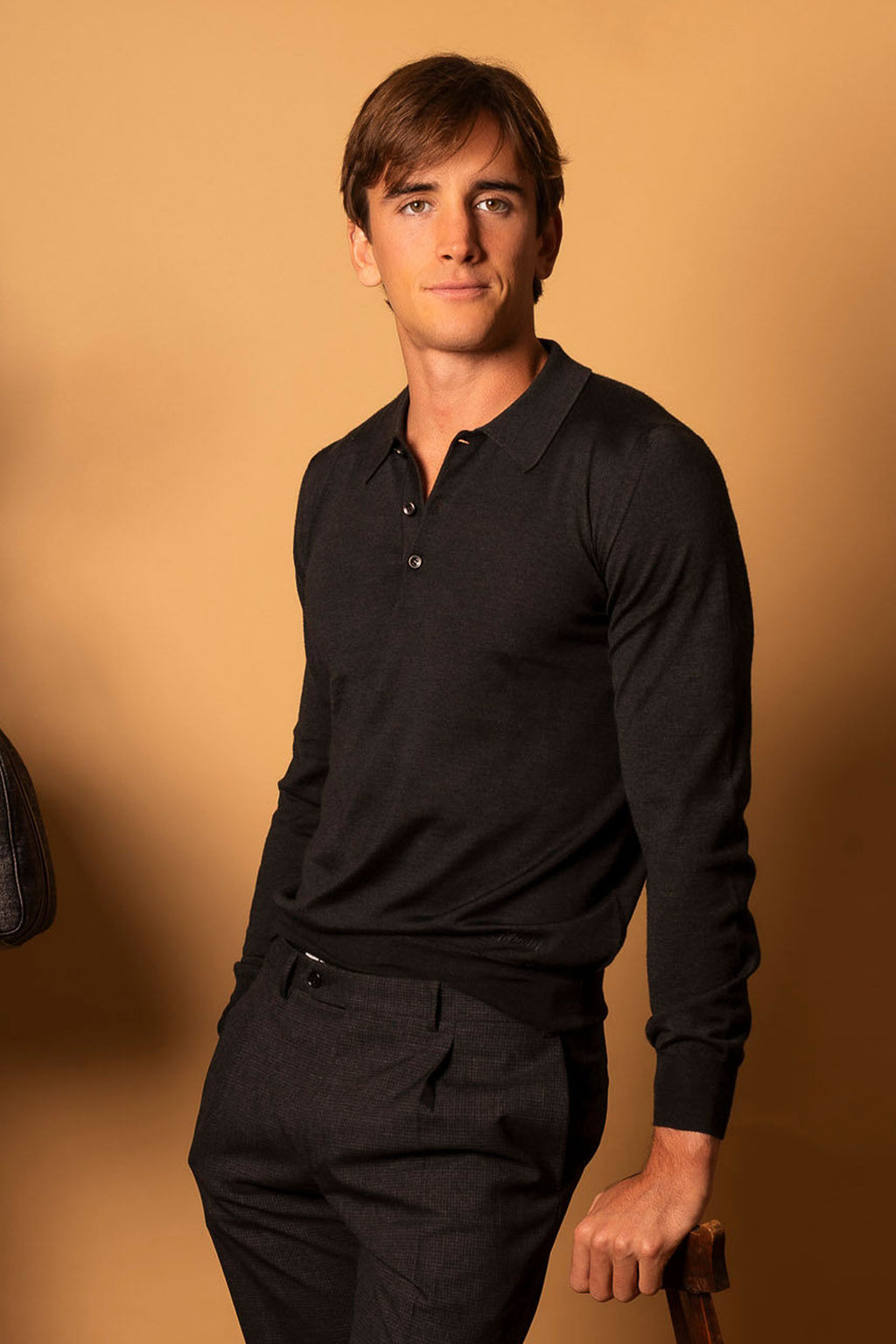 BRIONI | 3 Button Knit | Dark Grey