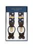 ALBERT THURSTON | Argyle 2-In-1 Braces | Brown & Navy