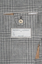 BRUNELLO CUCINELLI | Prince Of Wales Jacket | Grey & Cream