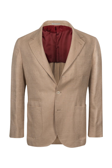 BRUNELLO CUCINELLI Golden Brown Thick Twill Jacket