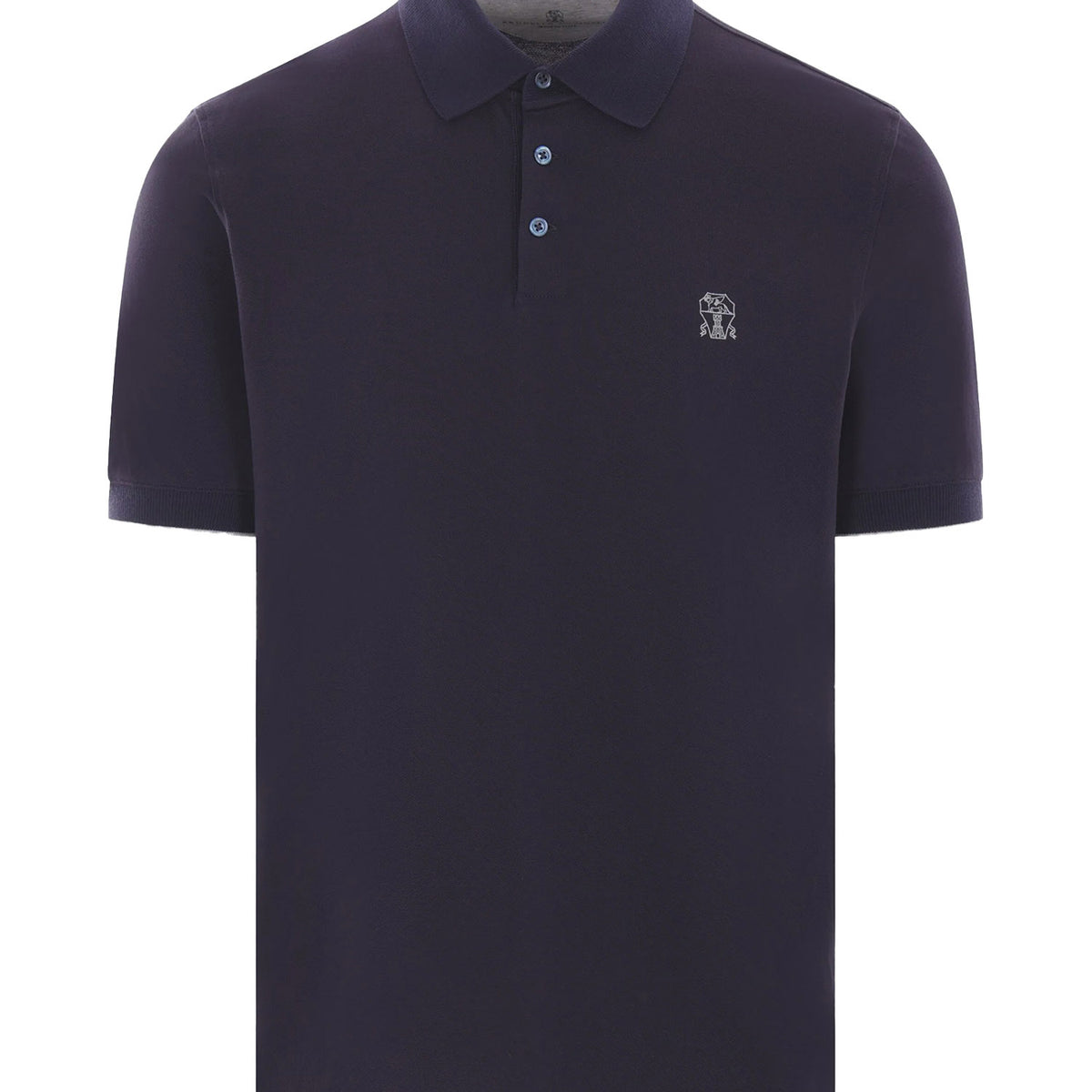 BRUNELLO CUCINELLI Dark Blue Regular Fit Polo — Mitchell Ogilvie