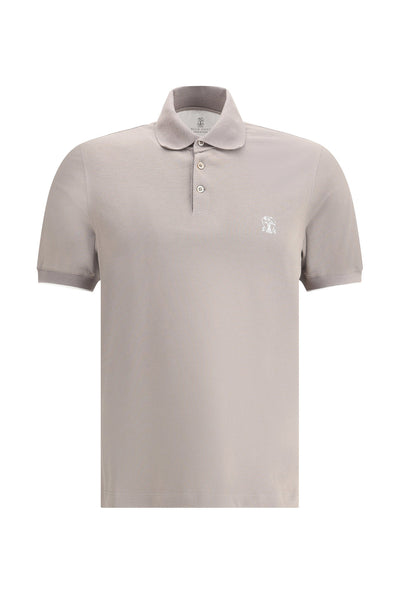 【送料&関税込】Brunello Cucinelli Taupe PiquA£AC Polo BRUNELLO CUCINELLI Brown Regular Fit Polo — Mitchell Ogilvie