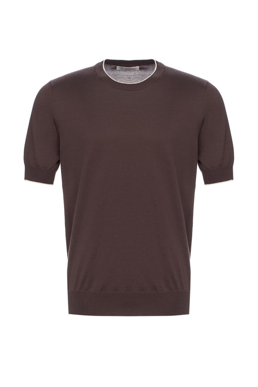 BRUNELLO CUCINELLI | Knitted Crew Neck | Chocolate