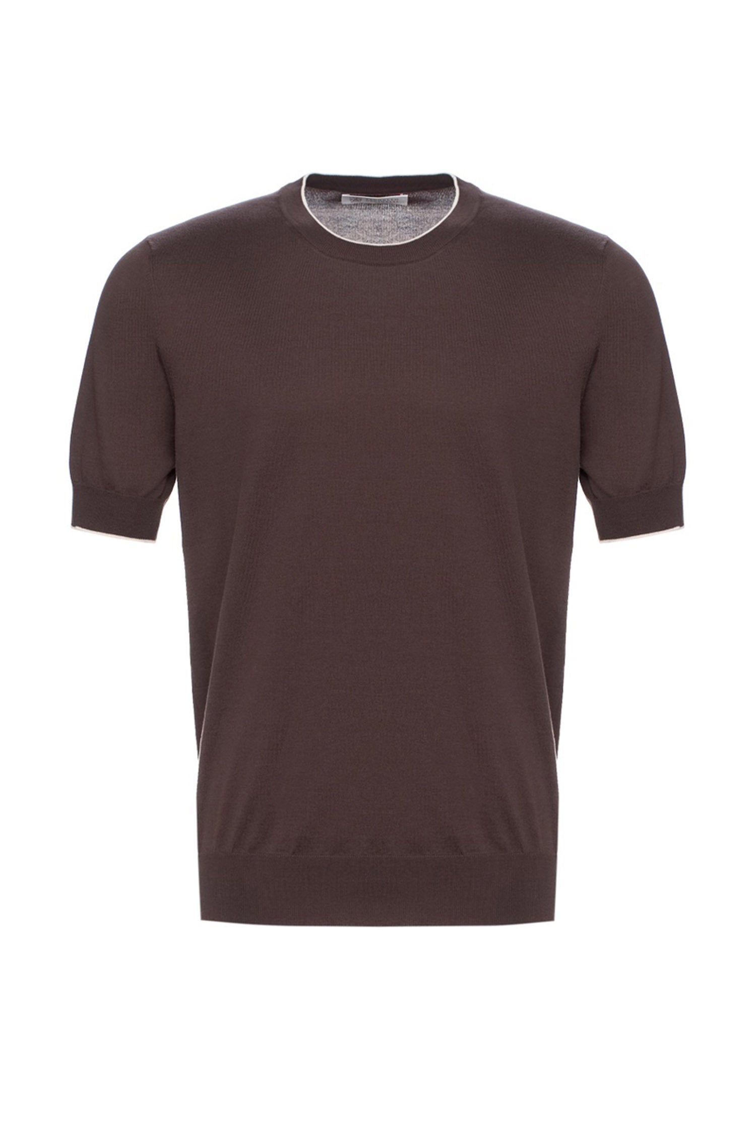 BRUNELLO CUCINELLI | Knitted Crew Neck | Chocolate