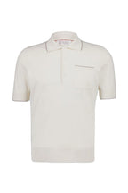 BRUNELLO CUCINELLI | Knitted Polo With Trim | Cream